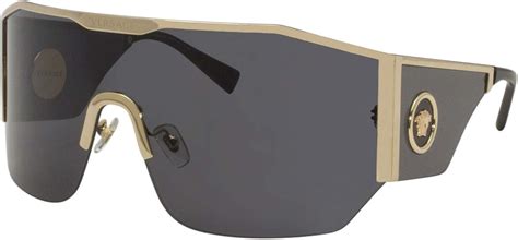 versace sunglasses ve2220|Versace VE2220 100287 Gold VE2220 Visor Shield Sunglasses .